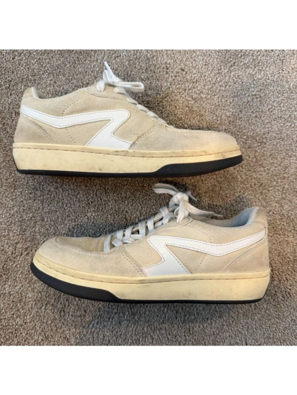 Rag and Bone Leather Suede Retro Court Sneakers Size 7 EU 37